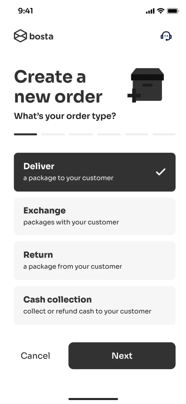 New order: the order type